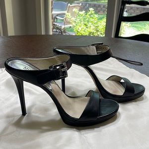 Black Leather Michael Kors High Heels